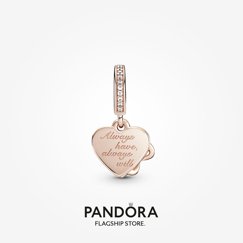 pandora-จี้รูปหัวใจ-ชุบทอง-14k-สีโรสโกลด์-สําหรับทําเครื่องประดับ-p527