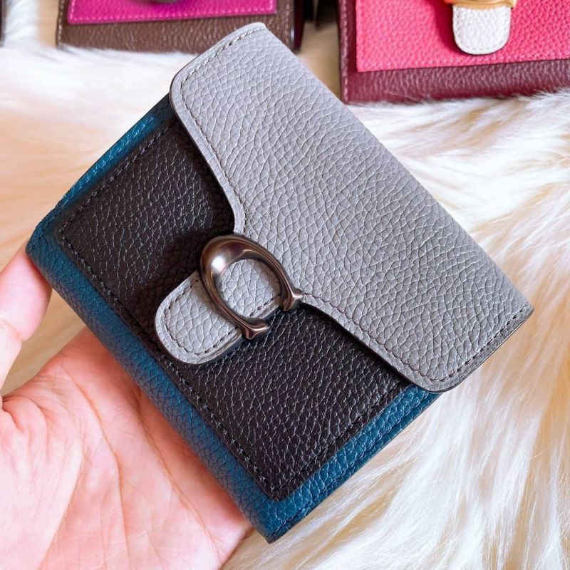 Coach Tabby Small Wallet in Colorblock Shopee Thailand