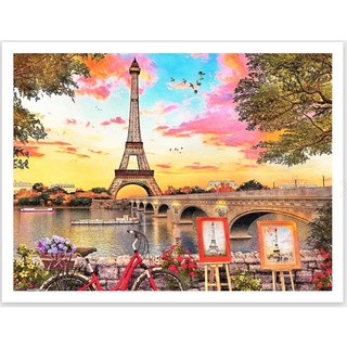 PINTOO: Dominic Davison - Paris Sunset (1200 Pieces) [Plastic Jigsaw Puzzle]