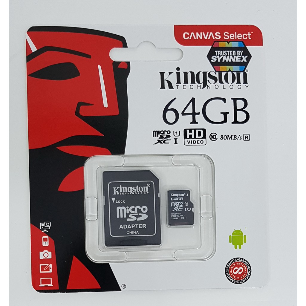 ภาพสินค้าKingston เมมโมรี่การ์ด MicroSD Card 8G/16G/32G /64 มีประกัน life time warranty จากตัวแทน Synnex หรือIngram จากร้าน speedcctvshop บน Shopee ภาพที่ 3