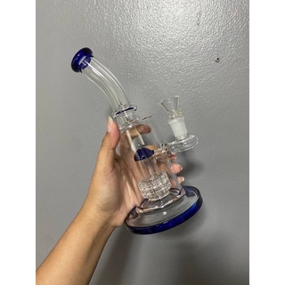 Glass bong 23 cm / Dab Rig with big Matrix Percolator thick glass