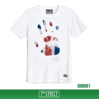 7th Street เสื้อยืด แนวสตรีท รุ่น มือ (ดำ-ขาว) ของแท้