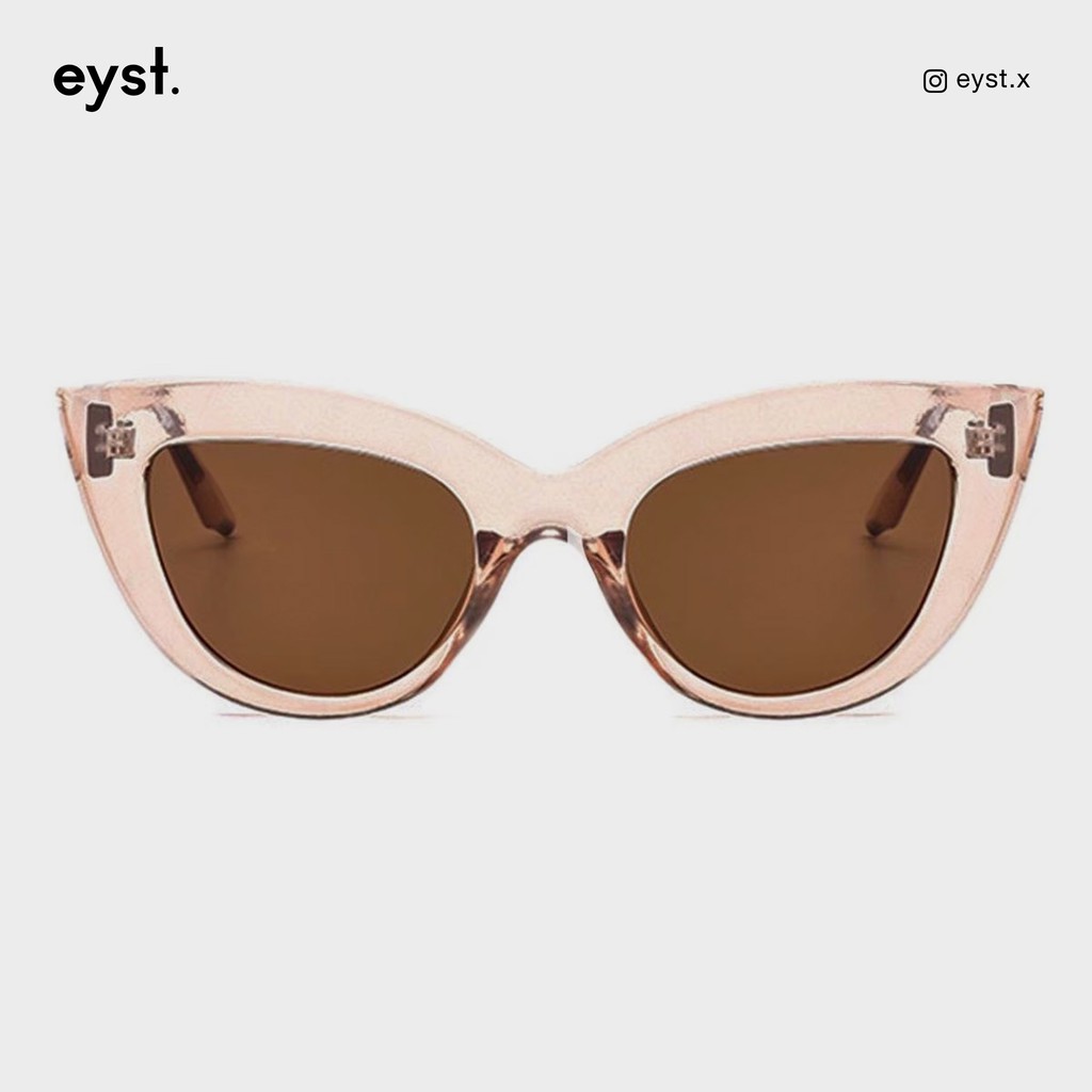 แว่นตากันแดดรุ่น-paris-สี-rosy-brown-ทรง-oversized-cat-eye-eyst-x