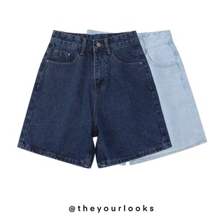ภาพหน้าปกสินค้าTheyourlooks ♡ พร้อมส่ง Cool kids short jeans กางเกงยีนส์ ขาสั้น 🧢🧤👀 ที่เกี่ยวข้อง