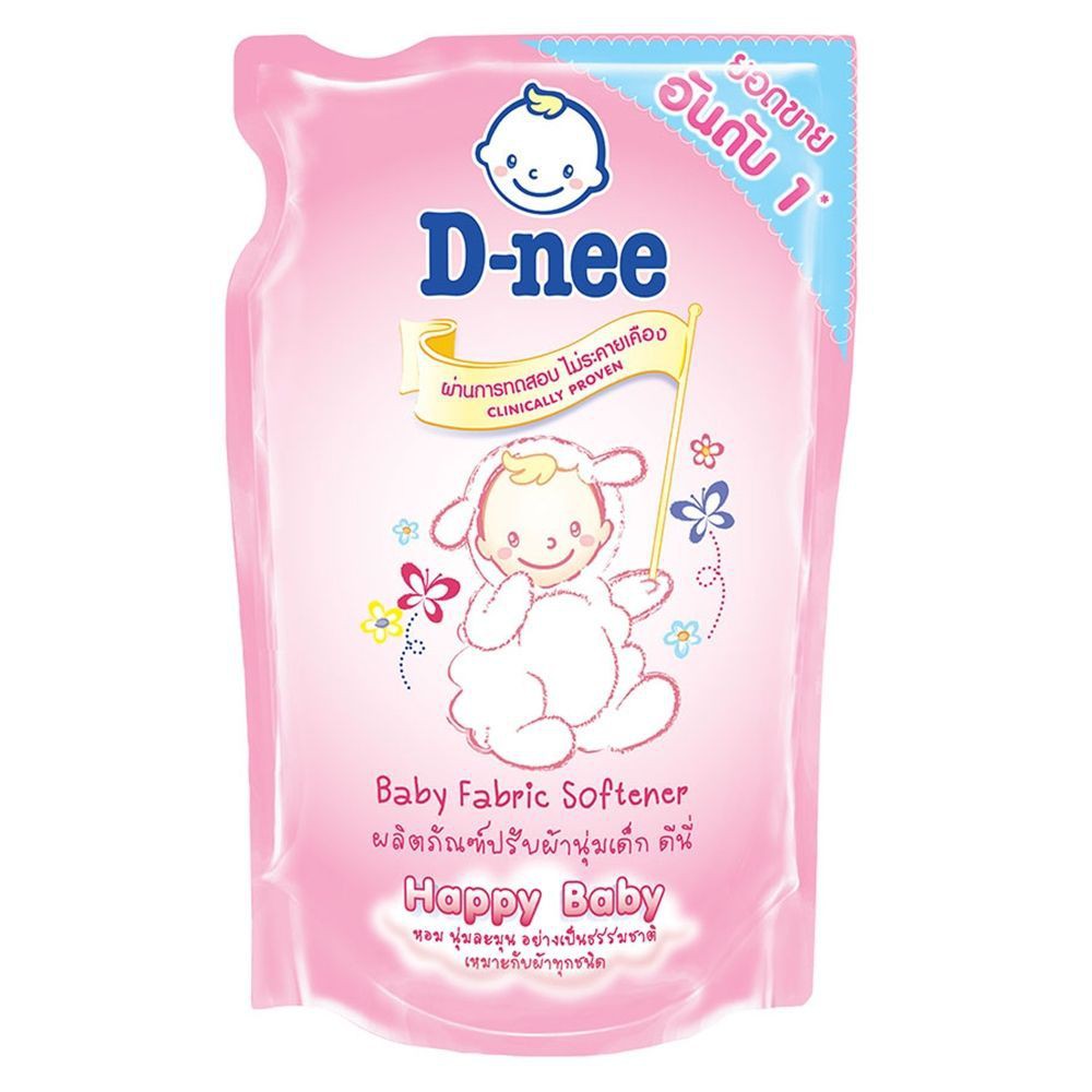 baby-fabric-softener-refill-d-nee-600ml-pink-น้ำยาปรับผ้านุ่มเด็กชนิดเติม-d-nee-600-มล-สีชมพู-น้ำยาปรับผ้านุ่ม-อุปกรณ์แ