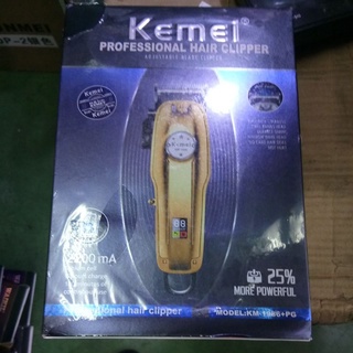 KEMEI-KM1986+PG ปัตตาเลี่ยนตัดผมไร้สายไฟฟ้า Professional Hair Clipper หน้าจอ LCD Digital