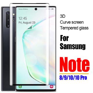 ฟิล์มกระจกกันรอยสําหรับ samsung galaxy note 10 plus pro 9 8 โค้ง