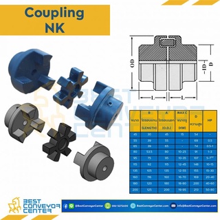 NK Coupling Size 45 ขนาดรู 15 mm. ความสูง 54 mm.