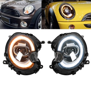 ALABAMAR LED Projector Dynamic Headlights Dual Beams Replacement for Cooper R55 R56 R57 R58 R59 2007‑2015 LHD