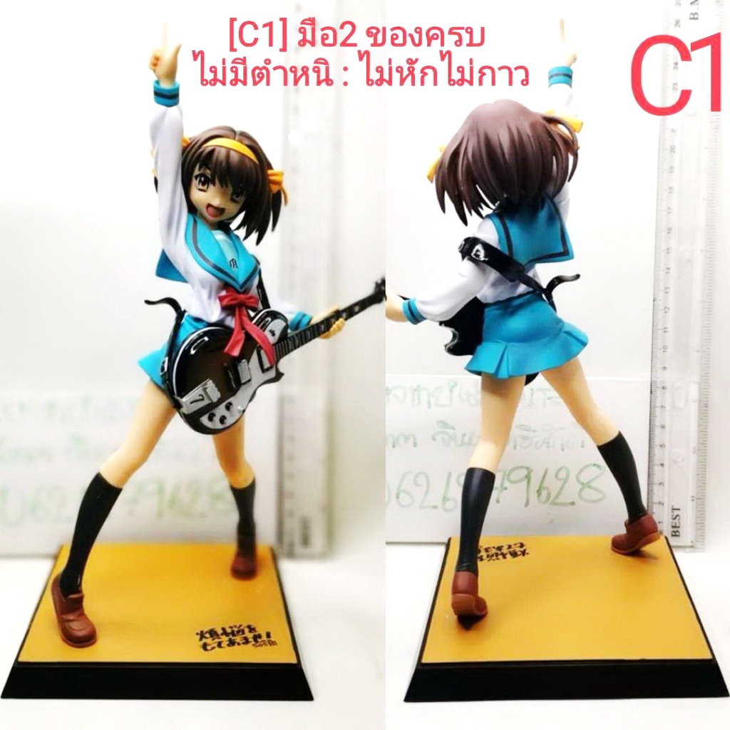 แท้-มือสอง-อะไหล่-sega-suzumiya-haruhi-speical-premium-figure-haruhi-guitar-ver-non-scale-pvc-figure-ฮารุอิ