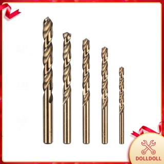 5 ชิ้น Hss High Speed Steel Cobalt Drill Bit Set M35 สําหรับโลหะเหล็ก 1 มม - 5 มม