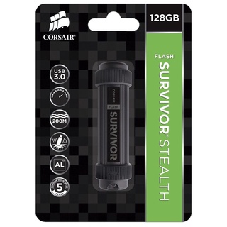 Corsair Flash Survivor Stealth v2 128GB USB 3.0 Flash Drive, CMFSS3B-128GB