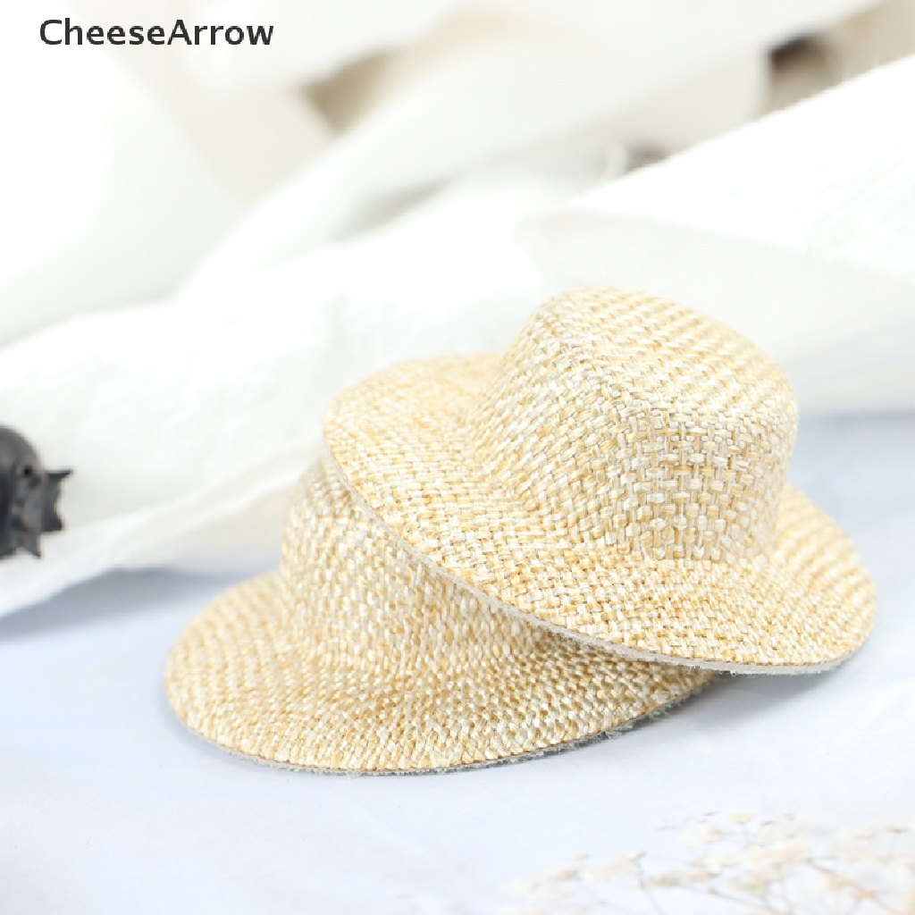 ภาพหน้าปกสินค้าCheesearrow หมวกฟางสาน ขนาดเล็ก สําหรับตกแต่งบ้านตุ๊กตา 2 ชิ้น จากร้าน cheesearrow11.th บน Shopee