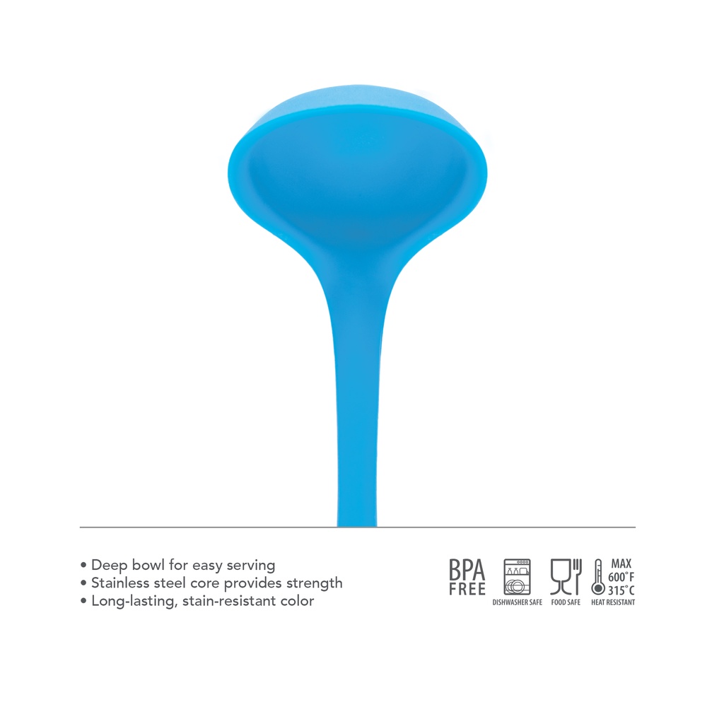 tovolo-silicone-ladleทัพพีซุปซิลิโคนฟ้า-มีส่งฟรี-นำเข้าจากอเมริกา-มีประกัน-โดยตัวแทนจำหน่ายอย่างเป็นทางการ