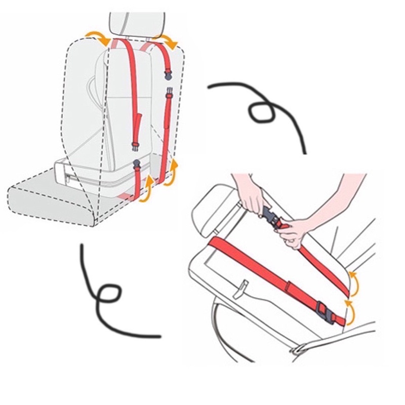 คาร์ซีทเด็กแบบพกพา-carseat-คาร์ซีทแบบประหยัด-คาร์ซีทเด็ก-1-7-ปี