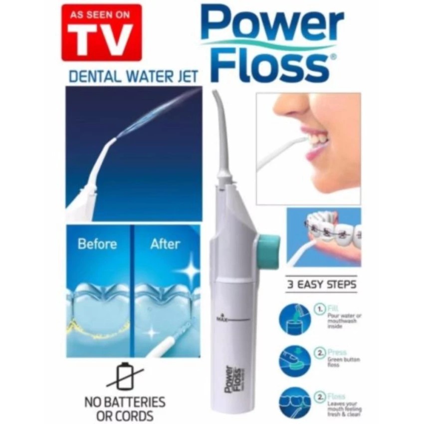 power-floss-อุปกรณดูแลช่องปากอุปกรณ์ทำความสะอาดฟันเครื่องพ่นน้ำแทนไหมขัดฟัน