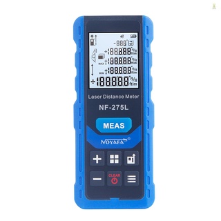 Flt NOYAFA NF-275L เครื่องเลเซอร์วัดระยะทางไฟฟ้า แบบใช้มือถือ ชาร์จได้ พื้นที่ ระดับเสียง ระดับเสียง และเวอร์ชั่น