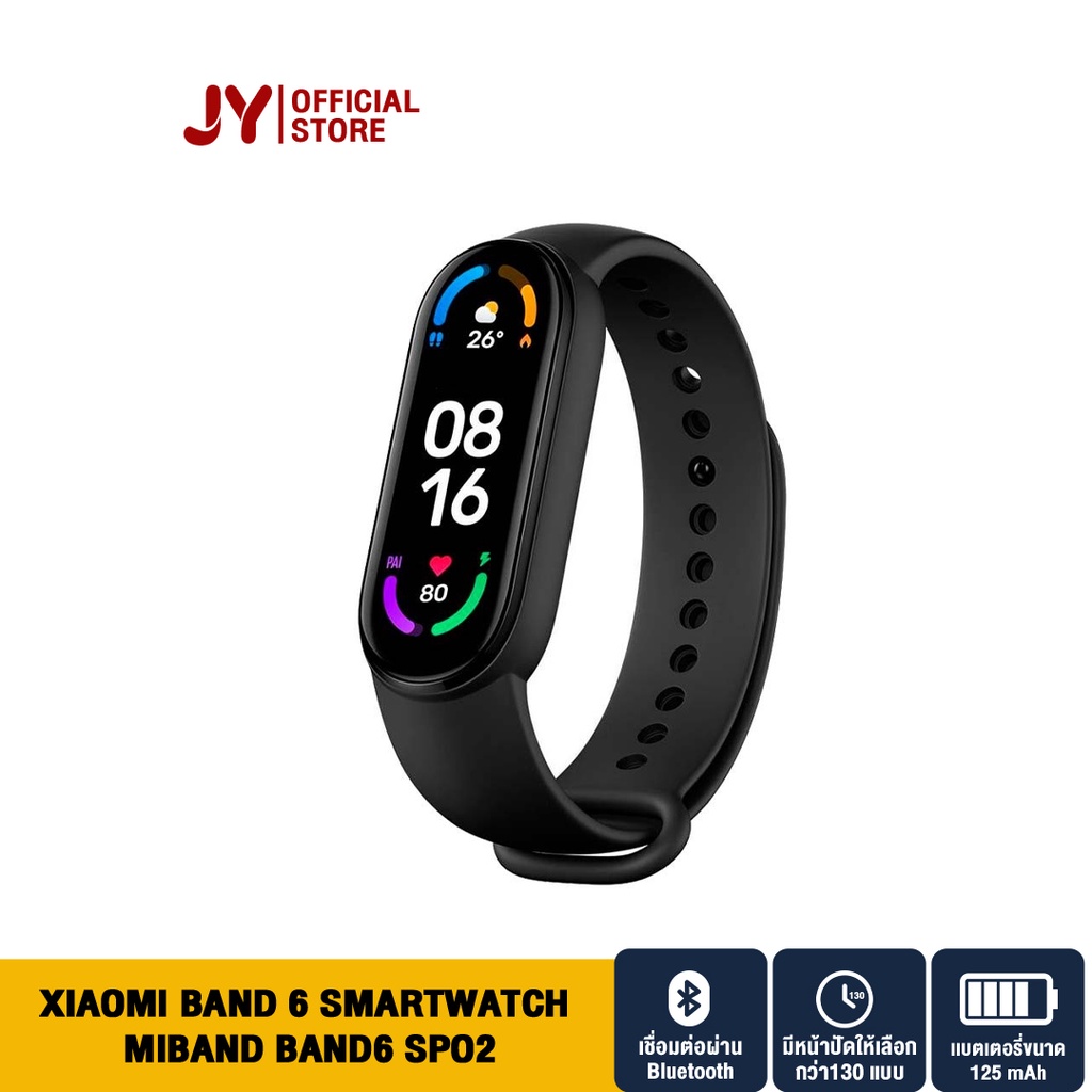 ภาพหน้าปกสินค้าXiaomi Band 6 smartwatch miband band6 SpO2 วัดออกซิเจนในเลือด สมาร์ทแบนด์อัจฉริยะ กันน้ำ 5AT