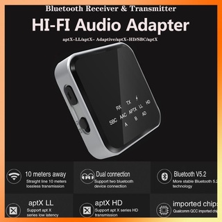 [Felice] 2 In 1 Hi-Fi บลูทูธ5.2 Aptx-Ll รับส่งสัญญาณเสียงไร้สาย3.5มิลลิเมตรอะแดปเตอร์รองรับแฮนด์ฟรี Rx/Tx โหมดสำหรับรถทีวีระบบสเตอริโอ