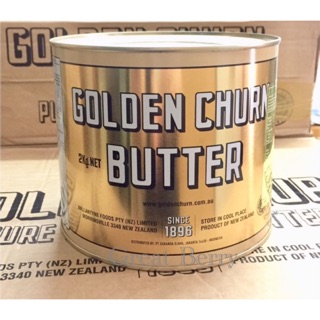 สินค้า Golden Churn Butter เนยถังทอง ขนาด 2 กิโลกรัม ชนิดเค็ม (แพคเก็บความเย็น)*