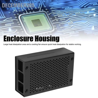 December305 Protective Case for Raspberry Pi 3 Housing Enclosure Casing Aluminium Alloy with Cooling Fan