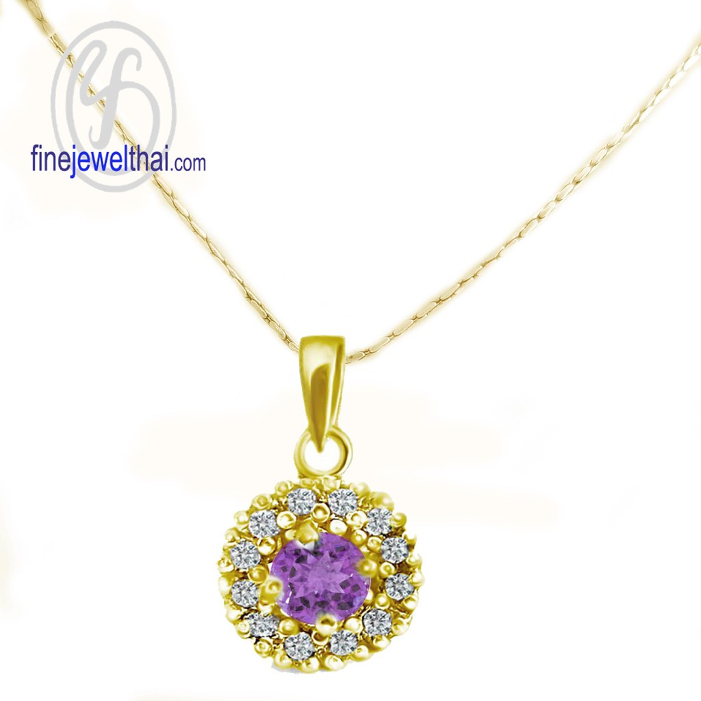 finejewelthai-จี้อะเมทิสต์-อะเมทิสต์-จี้พลอย-พลอยประจำเดือนเกิด-amethyst-pendant-birthstone-p1081amt00e