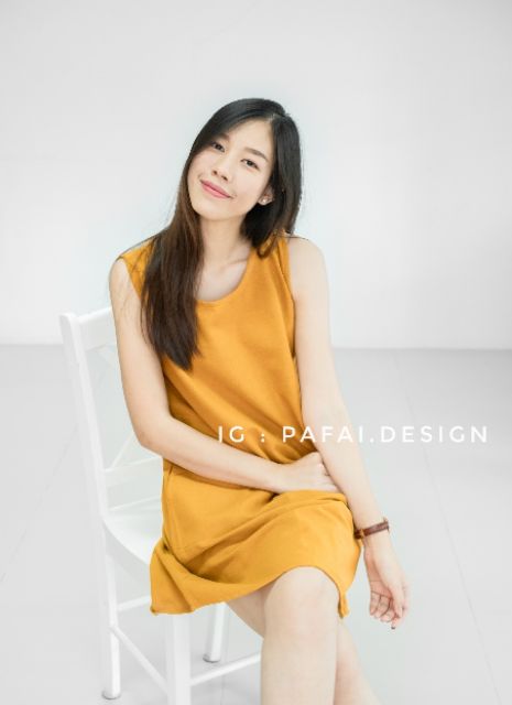 ภาพหน้าปกสินค้าMinimal Dress เดรสแขนกุด เดรสผ้าฝ้าย เดรสใส่เที่ยวใส่ทำงาน by pafai.design จากร้าน pafaidesign บน Shopee