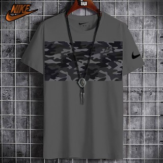 เสื้อยืด Nike Tshirt แฟชั่นสําหรับผู้ชายสีขาวสั้นเสื้อเชิ้ตสีขาวเสื้อยืดสีย้อมใหม่ TFXx aL[