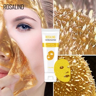 Rosalind Golden Blackhead Mark มาส์กทองคำ ช่วยให้หน้าเรียบเนียน ดึงสิวเสี้ยน สิวหัวดำ ทำให้หน้านุ่ม อ่อนวัย ขนาด 50 กรัม