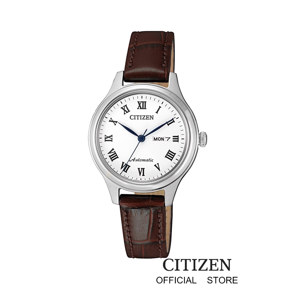ภาพหน้าปกสินค้าCITIZEN Automatic PD7131-16A Leather Lady Watch ( นาฬิกาผู้หญิงระบบออโตเมติก)