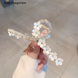 Eas Korean pure handmade pearl flower hairpin grasping clip back hair accessories Ate