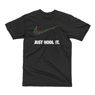 เสื้อยืดผ้าฝ้าย 100 % พิมพ์ลาย Just hodl It Bitcoin cryptostone