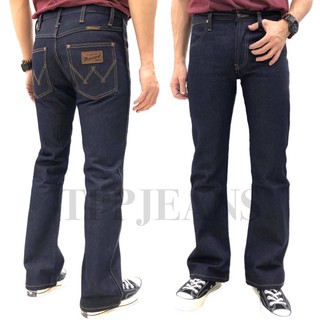 ภาพขนาดย่อของสินค้าBootcut DarkBlue Denim กางเกงยีนส์ขาม้าชาย ทรงสวย งานตัดเย็บอย่างดี ป้ายหนังแท้ Size 28-38