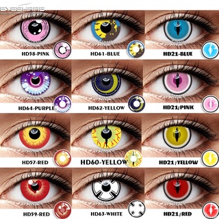 Eyeshare คอนแทคเลนส์คอสเพลย์ ลายการ์ตูนนารูโตะ 14.5 มม. อุปกรณ์เสริม สําหรับแต่งคอสเพลย์ฮาโลวีน 2 ชิ้น