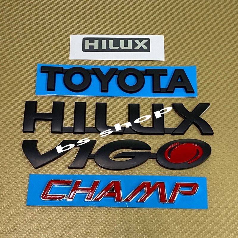 โลโก้-hilux-vigo-toyota-champ-hilux-สติ๊กเกอร์ฟอย-ชุด-5-ชิ้น