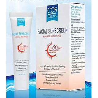 สินค้า COS Coseutics Facial Sunscreen SPF50 PA+++ กันแดด 20 G.