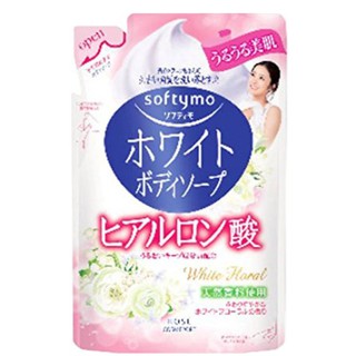 KOSE COSMEPORT SOFTYMO ครีมอาบน้ำ ซอฟติโม สูตรไฮยาลูรอน ชนิดถุงเติมรีฟิล กลิ่นไวท์ ฟลอรัล ชุดละ 2 ถุง ถุงละ 420 มิลลิลิต