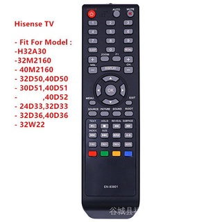 Hisense EN-83801 ใหม่ ของแท้ รีโมตคอนโทรลทีวี LCD LED HDTV Fernbedienung Hisense H32A30 สําหรับ Model 32M2160-40M2160-32D50 40D50-30D51 40D51 -40D52-24D33 32D33-32D36