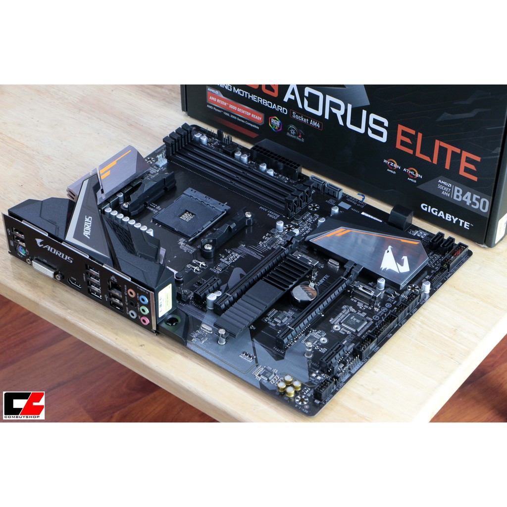 MB AMD AM4 GIGABYTE B450 AORUS ELITE RGB [ ครบกล่อง รองรับ CPU RYZEN  1000,2000,3000,5000 SERIES/ประกัน JIB-31/05/2023 ] | Shopee Thailand