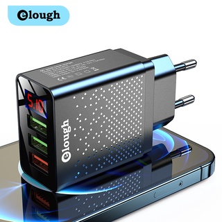 Elough Total 30W Usb ที่ชาร์จแบบด่วน 3.0 ที่ชาร์จโทรศัพท์มือถือ 3A ดิจิตอล