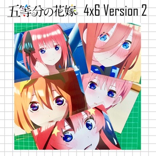 Postcard anime โปสการ์ดอนิเมะ ขนาด 4x6 นิ้ว เจ้าสาวผมเป็นแฝดห้า (5 toubun no hanayome) (ชุดที่ 2)