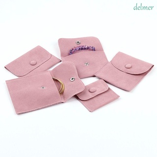Delmer ใหม่ ถุงบรรจุภัณฑ์กํามะหยี่ หลากสี สําหรับใส่เครื่องประดับ สร้อยคอ ต่างหู แหวน