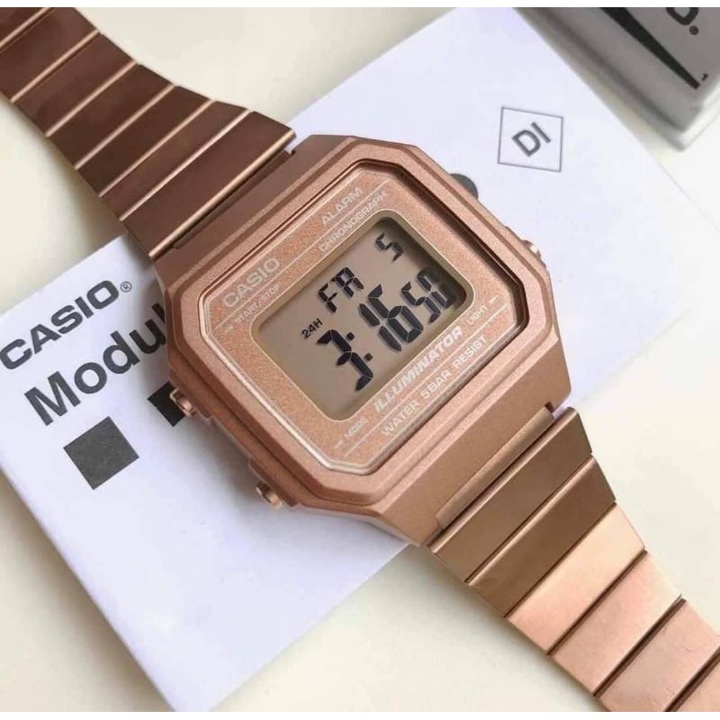 รูปภาพของCasio pink gold คาสิโอ้ สีพริ้งโกลด้าน แถมกล่องคาสิโอลองเช็คราคา