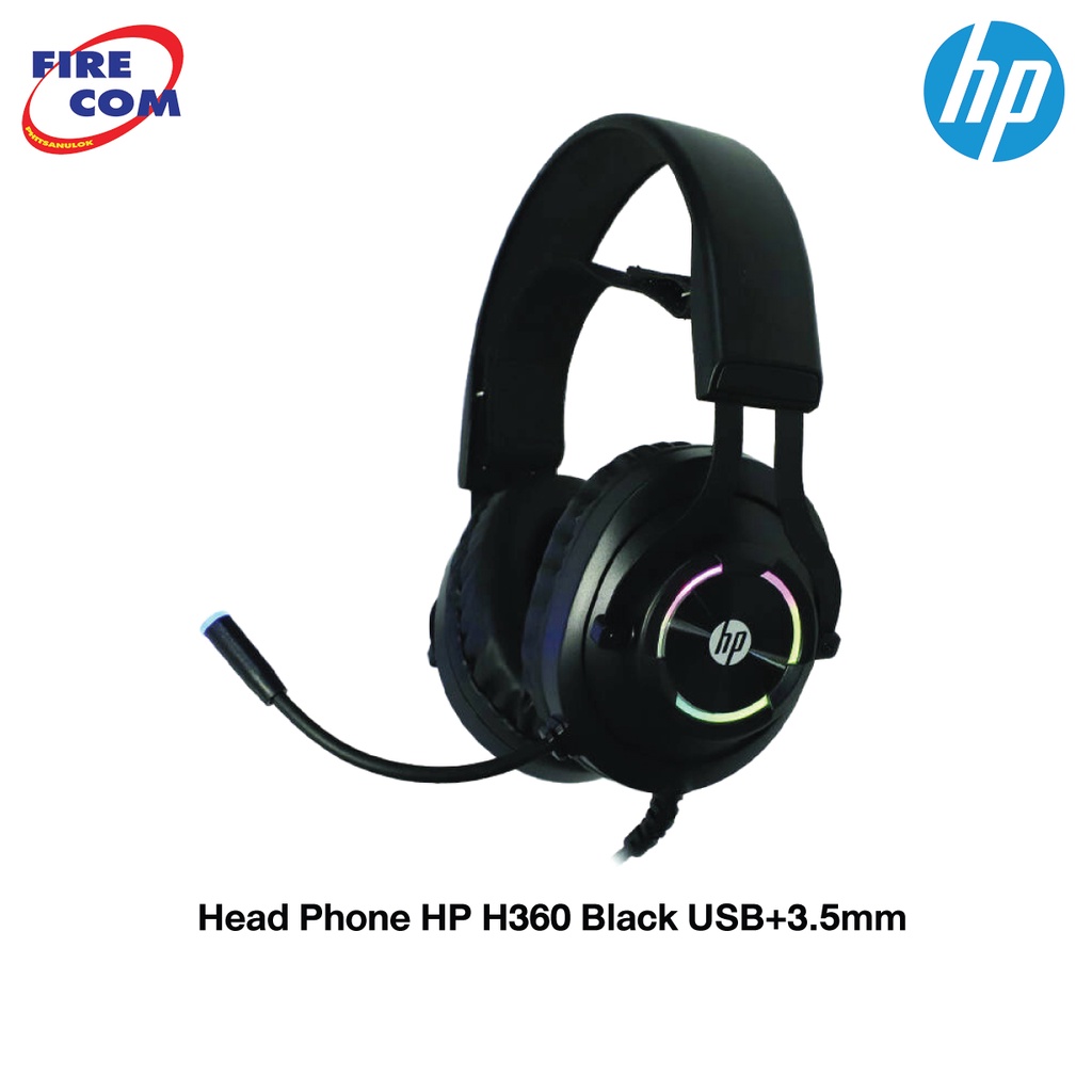 hp-accessory-หูฟังเกมมิ่งhp-head-phone-h360-black-cool-lighting-stereo-sound-gaming-headset-9aj68aa-ออกใบกำกับภาษีได้