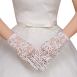 สินค้า ถุงมือผ้าซีทรูสไตล์วินเทจสำหรับคู่แต่งงาน