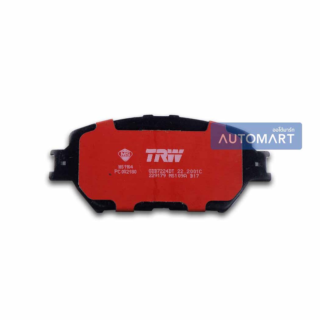 trw-ผ้าเบรกหน้า-toyota-camry-acv30-02-06-2-0-2-4-gdb7224dt-จำนวน-1-ชุด