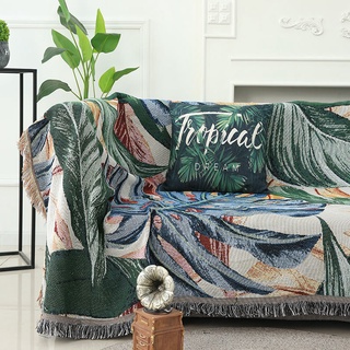 นอร์ดิกย้อนยุค ins สากลกันฝุ่นผ้าห่มโซฟาผ้าห่มโซฟาปกเดี่ยวคู่นอนพักกลางวันผ้าห่ม
