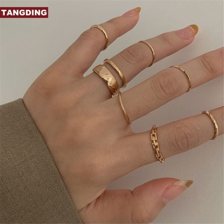 ภาพหน้าปกสินค้าTangding แหวนแฟชั่น สำหรับผู้หญิง 7 ชิ้น / ชุด ซึ่งคุณอาจชอบสินค้านี้