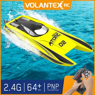 Volantex เรือบังคับวิทยุ Atomic 792-4 PNP/RTR ระบบวิทยุ 2.4GHz ไร้แปรงถ่าน 64kmh ความเร็วสูง ป้องกันแบตเตอรี่ต่ํา Water Cooling Racing Boat