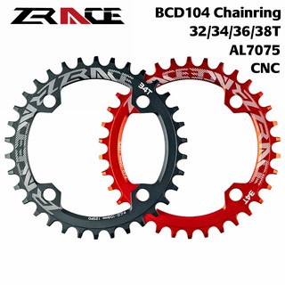 สินค้า อะไหล่อุปกรณ์เสริม Zrace 32t / 34 T / 36 T / 38 T Bcd 104 Al 7075 Cnc Mtb